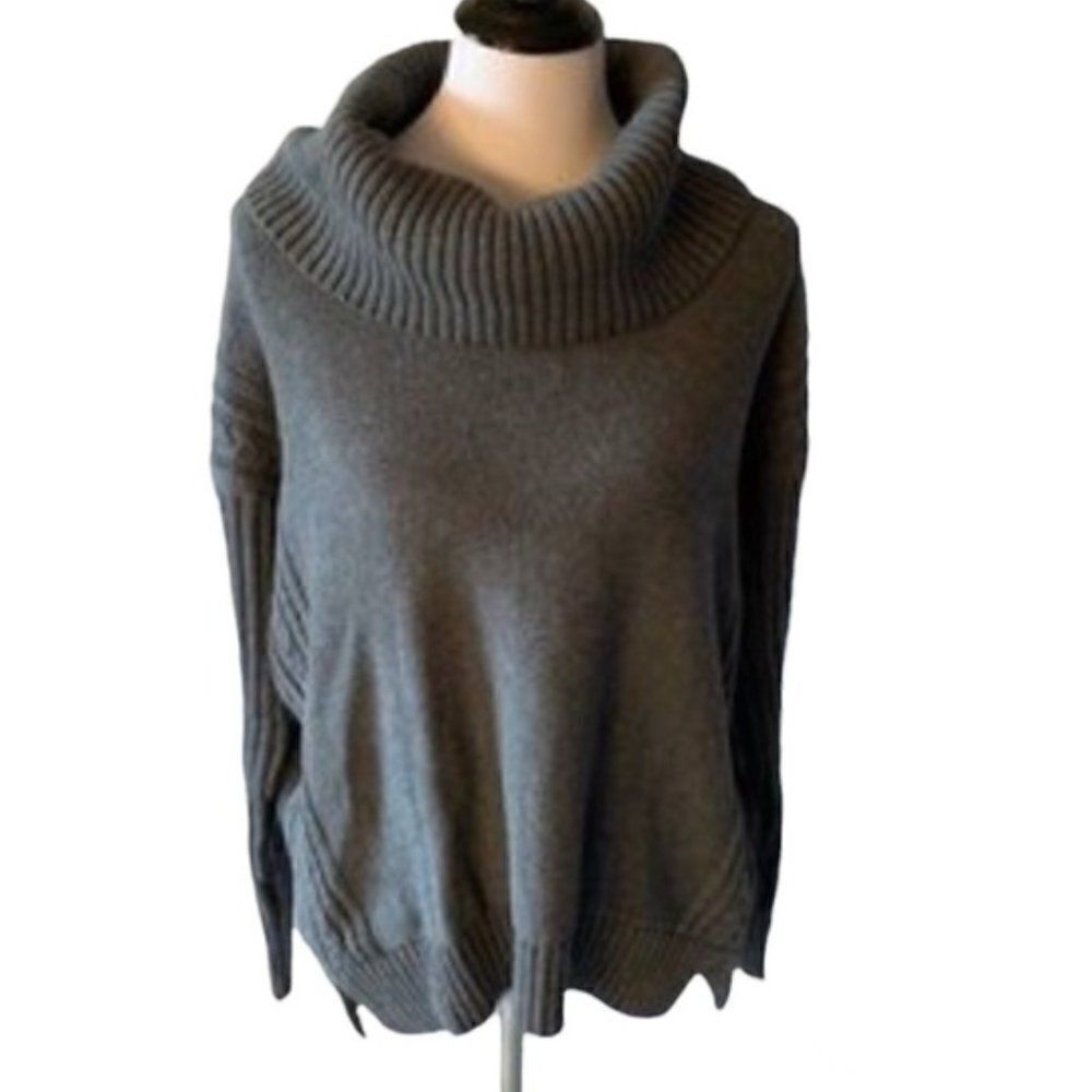 🆕 Lauren Ralph Lauren Women's Grey Heather Cowl Neck size M ⭐️